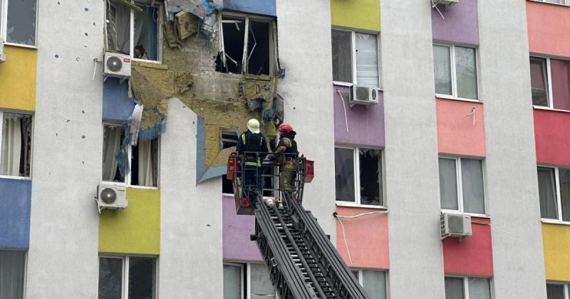 У поліції продемонстрували відеоматеріали, що зображують наслідки ворожих атак на Харків.